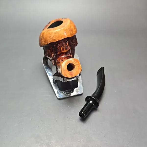 Nording Spruce Cone Partially Rusticated Freehand Estate Briar Pipe, Unsmoked - Image 13