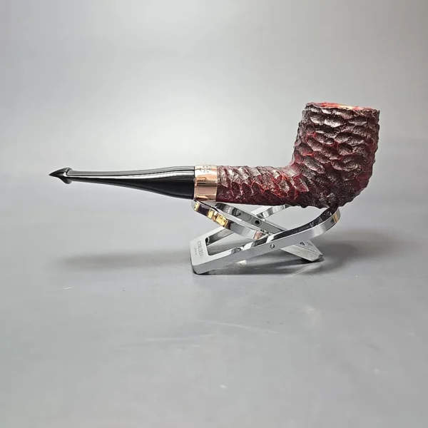 Peterson 2025 Christmas Pipe 106 Rusticated Billiard Estate Briar Pipe, Unsmoked - Image 12