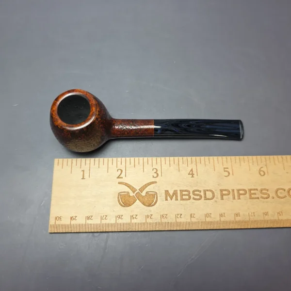 Herriot Pipes Partially Sandblasted Prince Handmade Briar Pipe, New - Image 9