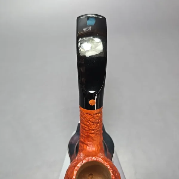 Calibano (Mastro de Paja) 127 C4 Sandblasted Bent Billiard Estate Briar Pipe, Unsmoked - Image 7