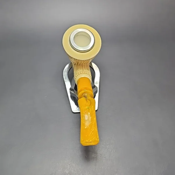 MBSD Meerschaum Silver Cap Floral Dublin Block Meerschaum Pipe, New - Image 6