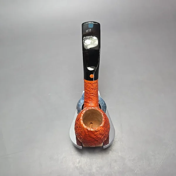 Calibano (Mastro de Paja) 127 C4 Sandblasted Bent Billiard Estate Briar Pipe, Unsmoked - Image 8
