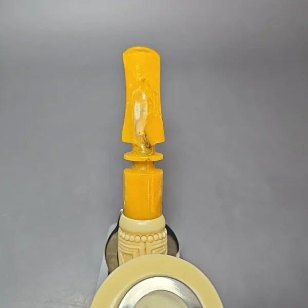 MBSD Meerschaum Silver Cap Floral Dublin Block Meerschaum Pipe, New - Image 8