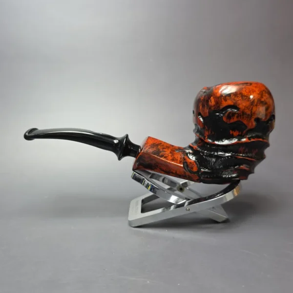 Nording Abstract Partially Rusticated Freehand Estate Briar Pipe, Unsmoked - Image 4