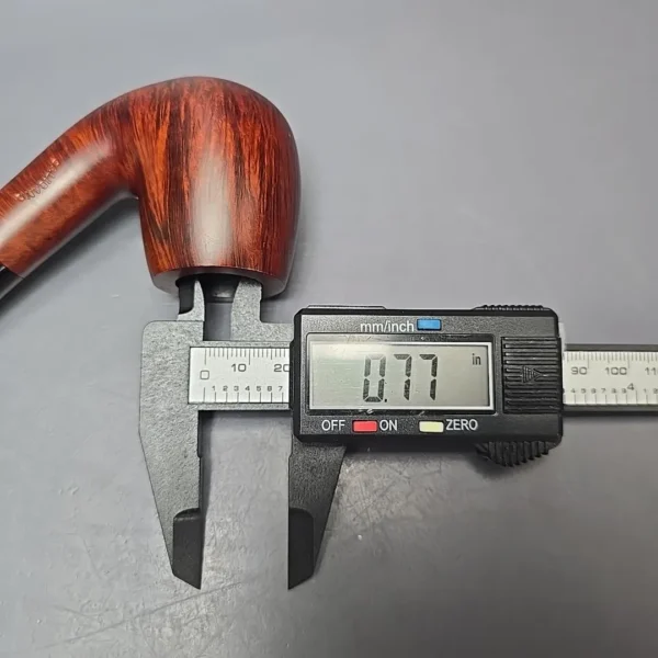 Calibano (Mastro de Paja) 107 S C3 Smooth Bent Billiard Estate Briar Pipe, Unsmoked - Image 14