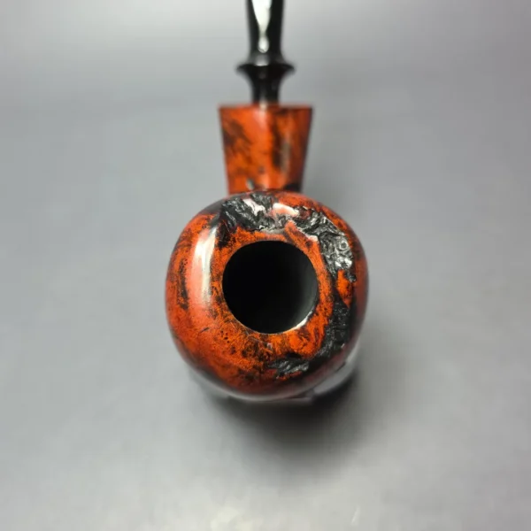 Nording Abstract Partially Rusticated Freehand Estate Briar Pipe, Unsmoked - Image 5