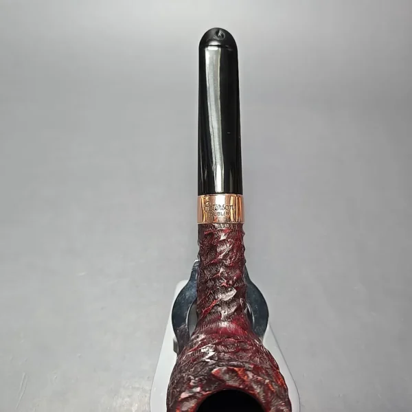 Peterson 2025 Christmas Pipe 106 Rusticated Billiard Estate Briar Pipe, Unsmoked - Image 8
