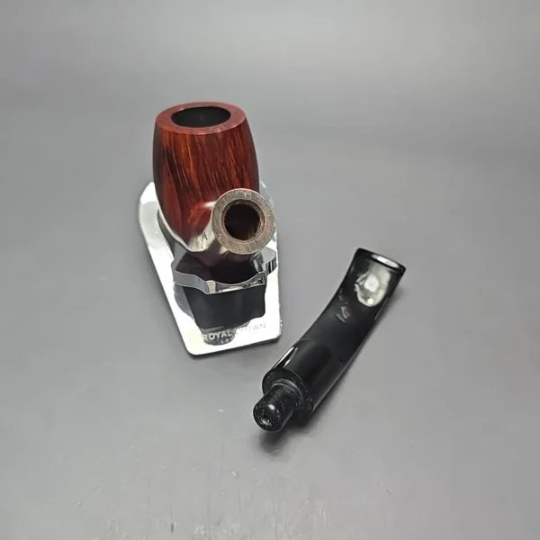 Calibano (Mastro de Paja) 107 S C3 Smooth Bent Billiard Estate Briar Pipe, Unsmoked - Image 15