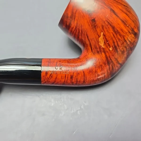 Calibano (Mastro de Paja) 101 D C2 Smooth Bent Billiard Estate Briar Pipe, Unsmoked - Image 8
