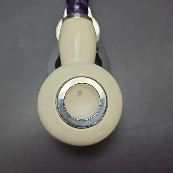 MBSD Meerschaum Double Silver XL Smooth Author Reverse Calabash Block Meerschaum Pipe, New - Image 8