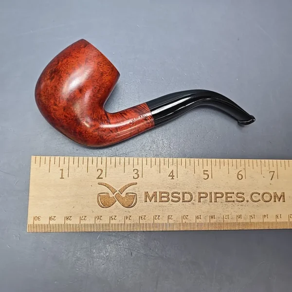 Calibano (Mastro de Paja) 101 D C2 Smooth Bent Billiard Estate Briar Pipe, Unsmoked - Image 4