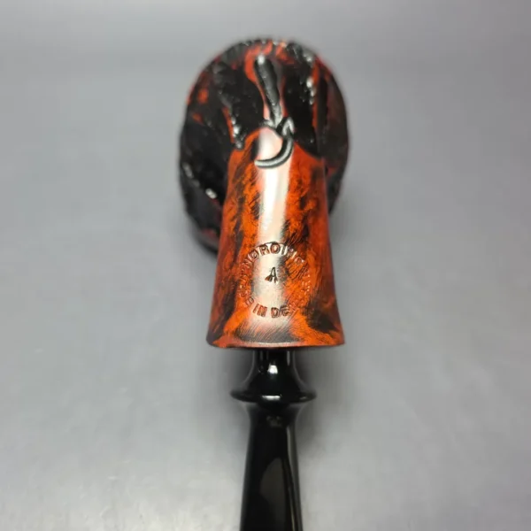 Nording Abstract Partially Rusticated Freehand Estate Briar Pipe, Unsmoked - Image 6