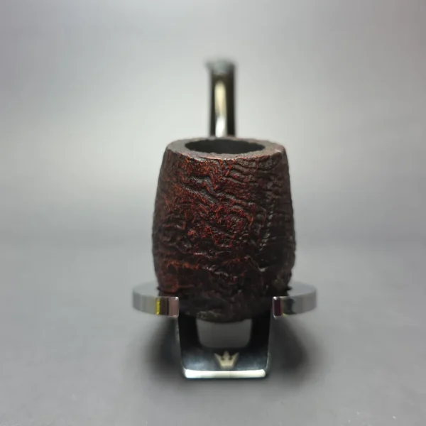 WO Larsen Super 47 Sandblasted Bent Billiard Estate Briar Pipe, Danish Estates - Image 3