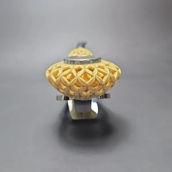 MBSD Meerschaum Double Silver XL Lattice Author Block Meerschaum Pipe, New - Image 4