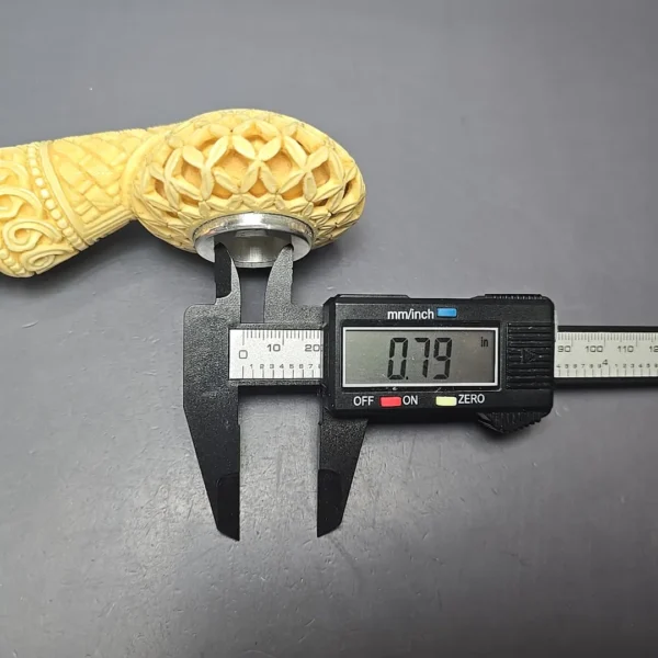 MBSD Meerschaum Double Silver XL Lattice Author Block Meerschaum Pipe, New - Image 12