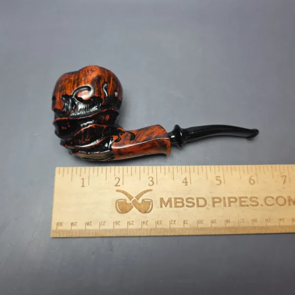 Nording Abstract Partially Rusticated Freehand Estate Briar Pipe, Unsmoked - Image 7