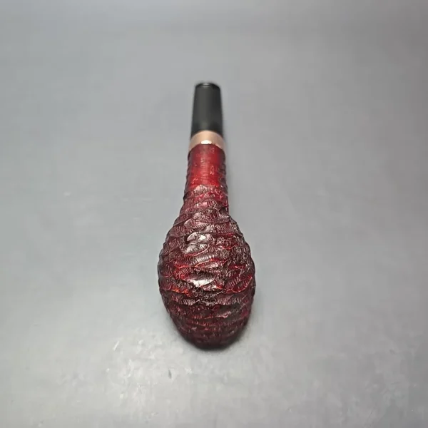 Peterson 2025 Christmas Pipe 106 Rusticated Billiard Estate Briar Pipe, Unsmoked - Image 6