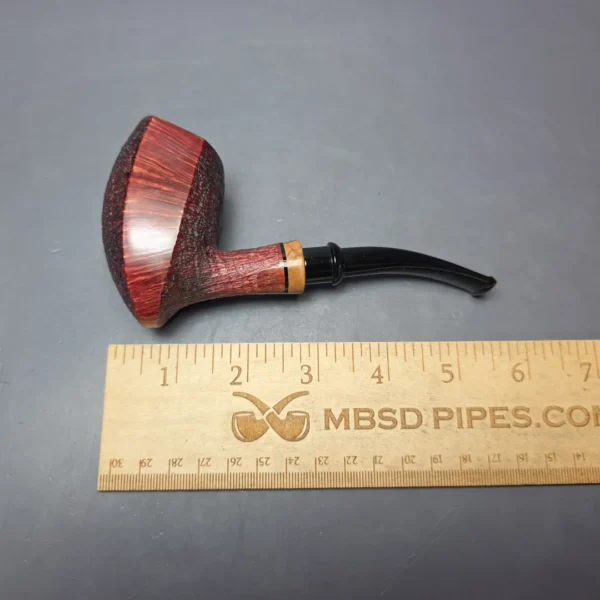 Cavicchi Partially Sandblasted Elephant's Foot Estate Briar Pipe, Italian Estates - Image 10