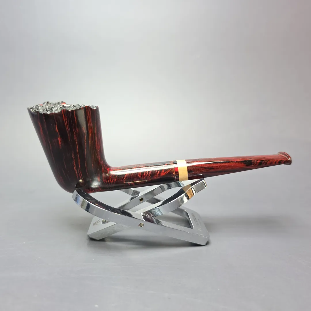 Herriot Pipes Smooth Dublin w/ Boxwood Handmade Briar Pipe, New - Image 2