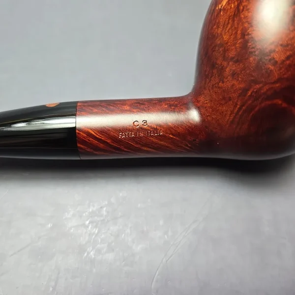Calibano (Mastro de Paja) 105 C3 Smooth Apple Estate Briar Pipe, Unsmoked - Image 11
