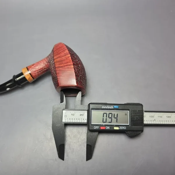 Cavicchi Partially Sandblasted Elephant's Foot Estate Briar Pipe, Italian Estates - Image 11