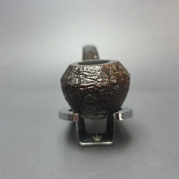 Dunhill 1988 Shell Briar 4208 Sandblasted Bent Bulldog Estate Briar Pipe, English Estates - Image 3