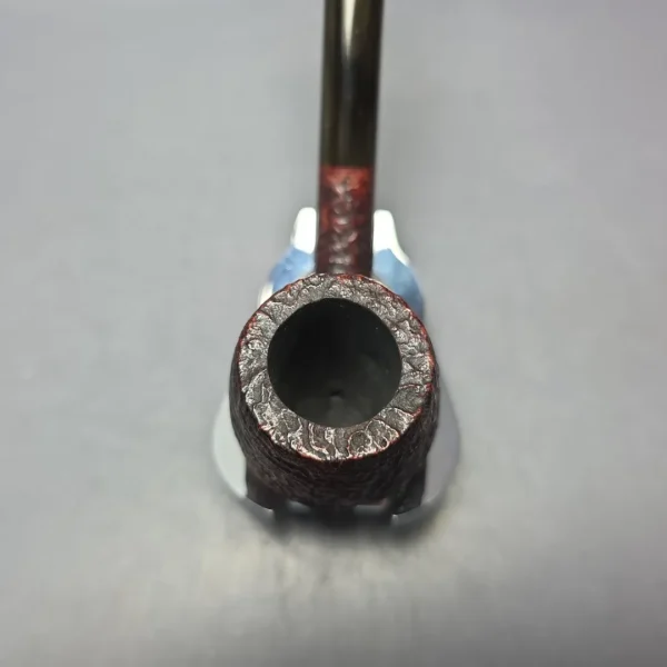 WO Larsen Super 47 Sandblasted Bent Billiard Estate Briar Pipe, Danish Estates - Image 5