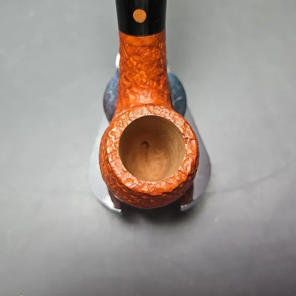 Calibano (Mastro de Paja) 119 C4 Sandblasted Bent Billiard Estate Briar Pipe, Unsmoked - Image 6