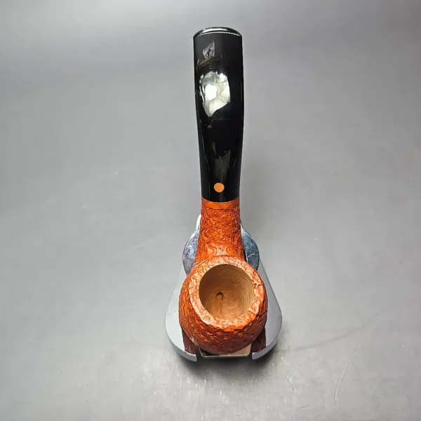 Calibano (Mastro de Paja) 119 C4 Sandblasted Bent Billiard Estate Briar Pipe, Unsmoked - Image 8