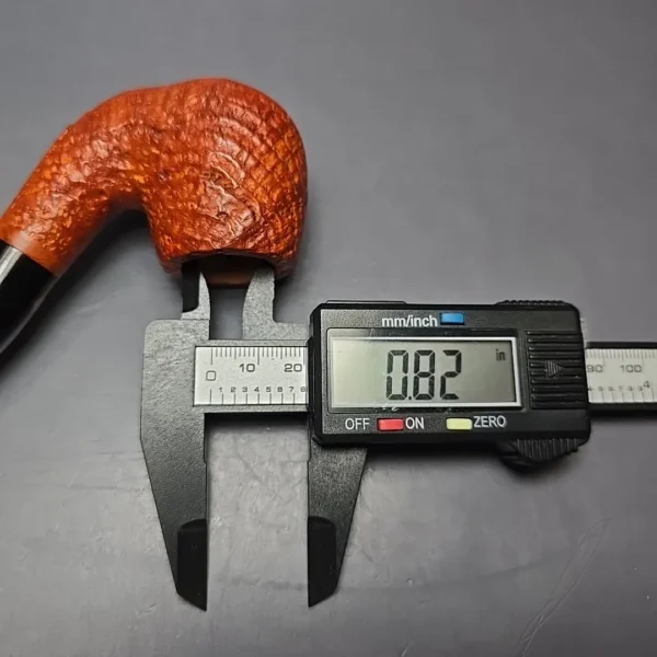 Calibano (Mastro de Paja) 119 C4 Sandblasted Bent Billiard Estate Briar Pipe, Unsmoked - Image 11