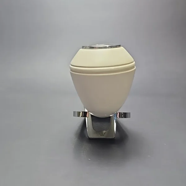 MBSD Meerschaum Double Silver Smooth Rhodesian Reverse Calabash Block Meerschaum Pipe, New - Image 4