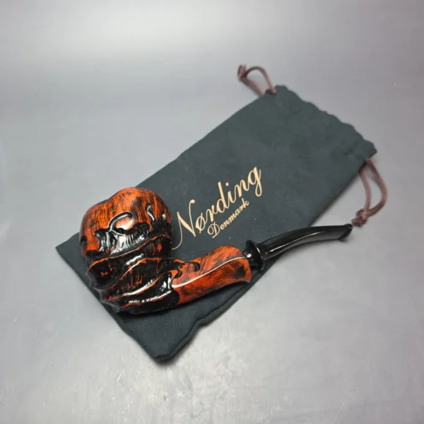 Nording Abstract Partially Rusticated Freehand Estate Briar Pipe, Unsmoked - Image 9