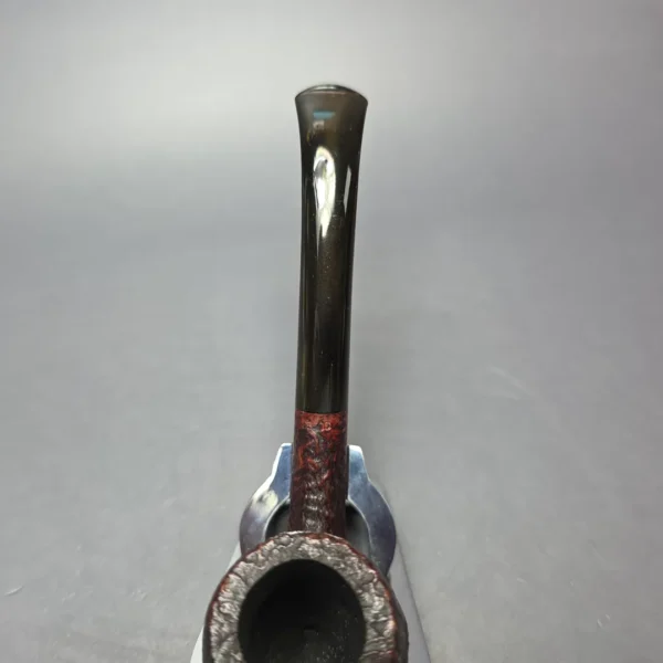 WO Larsen Super 47 Sandblasted Bent Billiard Estate Briar Pipe, Danish Estates - Image 6
