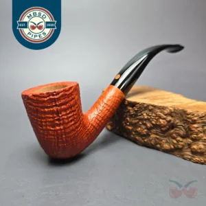 Calibano (Mastro de Paja) 122 C4 Sandblasted Dublin Estate Briar Pipe, Unsmoked