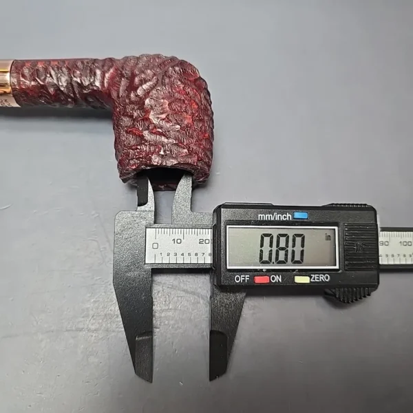 Peterson 2025 Christmas Pipe 106 Rusticated Billiard Estate Briar Pipe, Unsmoked - Image 4