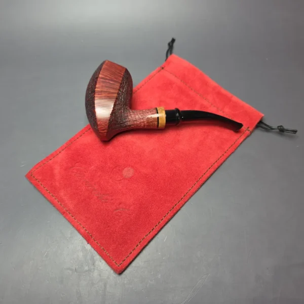 Cavicchi Partially Sandblasted Elephant's Foot Estate Briar Pipe, Italian Estates - Image 13