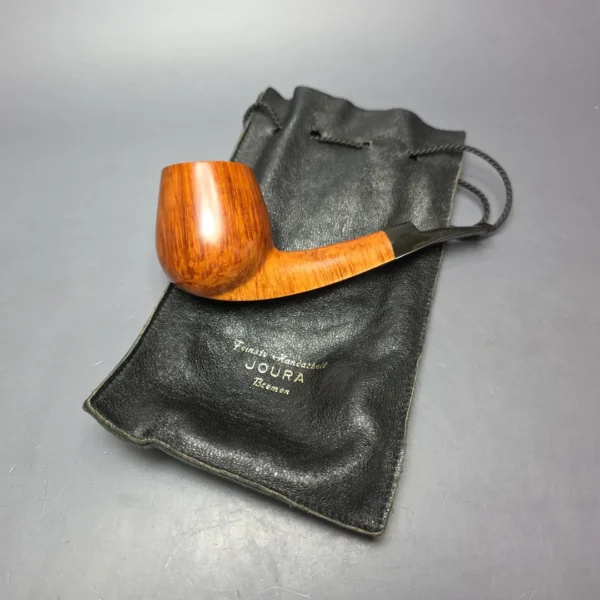Karlheinz Joura A Grade Smooth Panel Shank Brandy Estate Briar Pipe, Unsmoked - Image 12