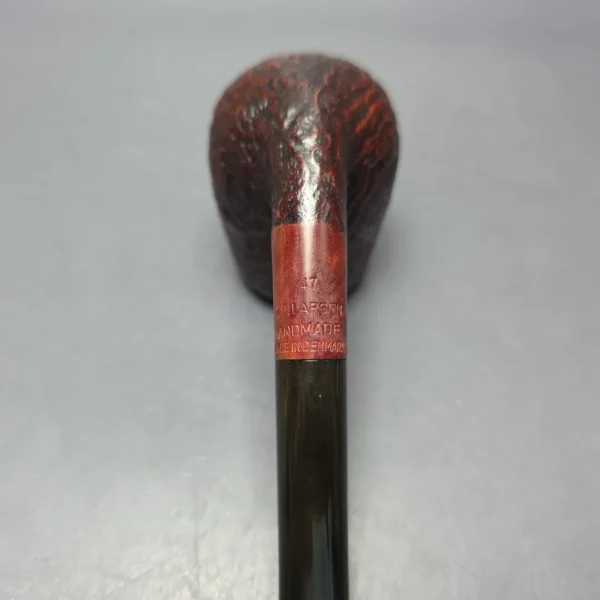 WO Larsen Super 47 Sandblasted Bent Billiard Estate Briar Pipe, Danish Estates - Image 7