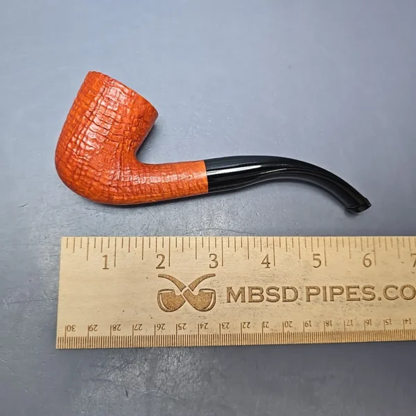 Calibano (Mastro de Paja) 122 C4 Sandblasted Dublin Estate Briar Pipe, Unsmoked - Image 11