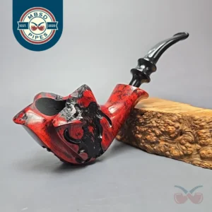 Nording Fantasy Partially Rusticated Freehand Estate Briar Pipe, Unsmoked