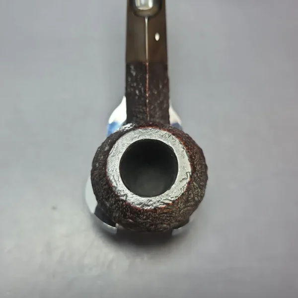 Dunhill 1988 Shell Briar 4208 Sandblasted Bent Bulldog Estate Briar Pipe, English Estates - Image 6