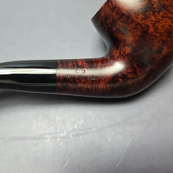 Calibano (Mastro de Paja) 119 C3 Smooth Bent Billiard Estate Briar Pipe, Unsmoked - Image 11