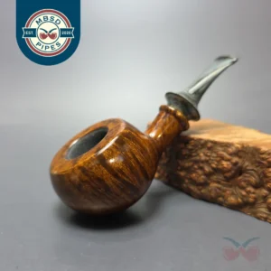 Martin Romijn Smooth High Contrast Squat Tomato Handmade Briar Pipe, New
