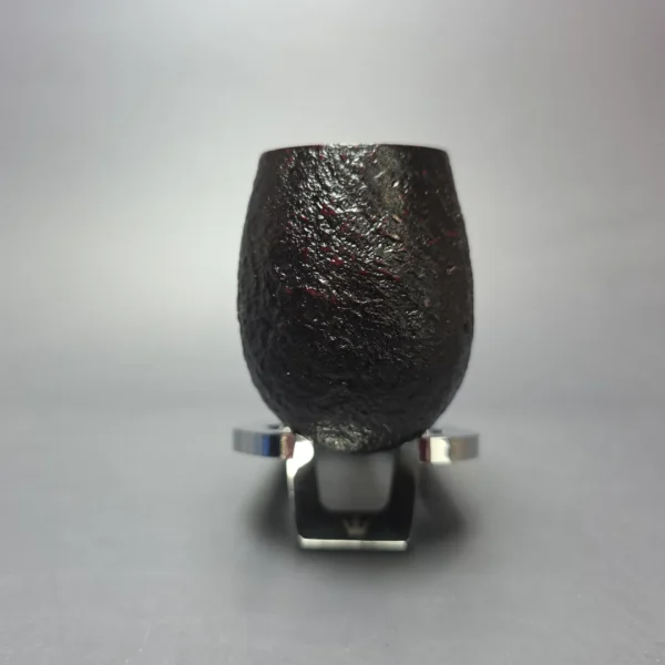 Hans Former Nielsen Partially Sandblasted Bent Billiard w/ Silver Estate Briar Pipe, Unsmoked - Image 3