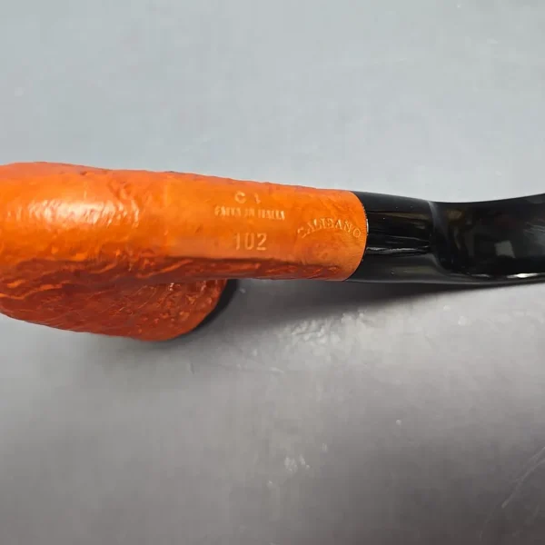 Calibano (Mastro de Paja) 102 C4 Sandblasted Dublin Estate Briar Pipe, Unsmoked - Image 10