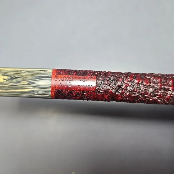 Michael Parks 2018 V XL Sandblasted Canadian Estate Briar Pipe, Other Estates - Image 11