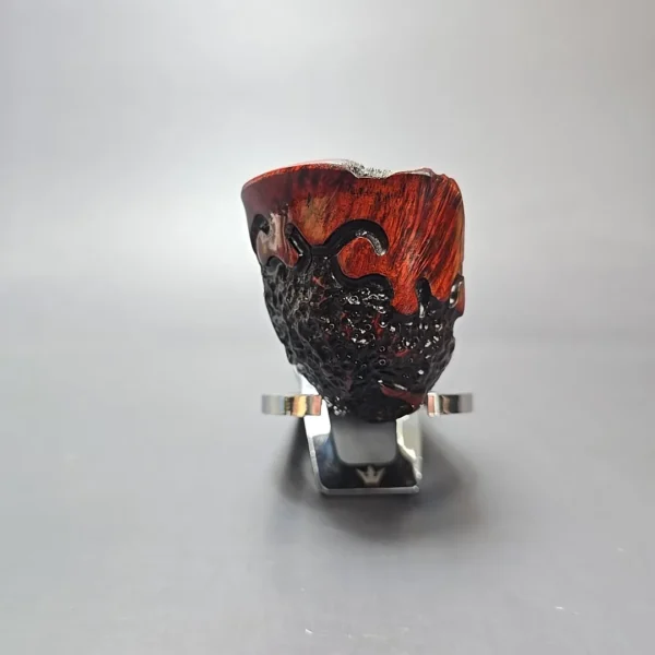 Nording Moss Partially Rusticated Freehand Estate Briar Pipe, Unsmoked - Image 3