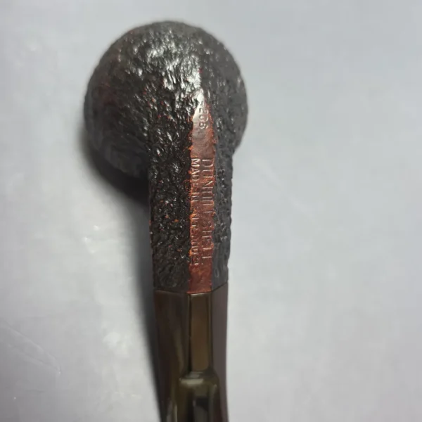 Dunhill 1988 Shell Briar 4208 Sandblasted Bent Bulldog Estate Briar Pipe, English Estates - Image 9