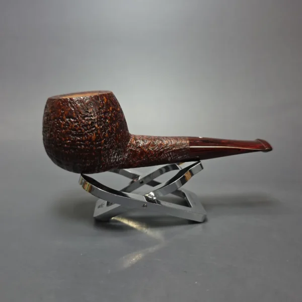 Graziano Tendi Sandblasted Nosewarmer Apple Handmade Briar Pipe, New - Image 10