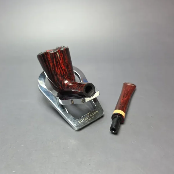 Herriot Pipes Smooth Dublin w/ Boxwood Handmade Briar Pipe, New - Image 10